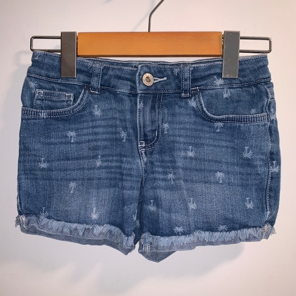George girls palm tree print cut off shorts - Picture 1 of 3